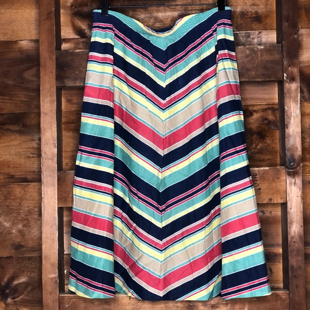 Vintage Weathervane Stripe Circle Skirt